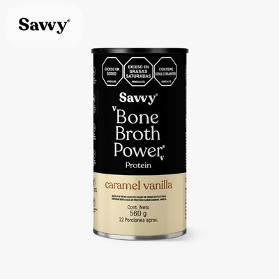 Proteína Bone Broth de Caramelo y Vainilla-Proteínas-Savvy-x 560 gr-Eatsy Market