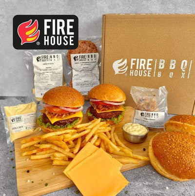 Kit Burger Centro de Queso (Para 2 personas)-Boxes-Firehouse-Papas a la Francesa-Eatsy Market