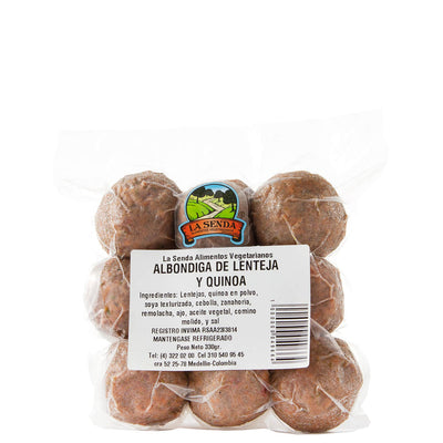 Albondigas De Lenteja Y Quinua La Senda x 330 Gr-Alimentos-La Senda-Eatsy Market