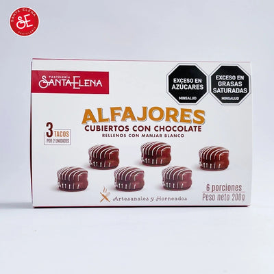 Alfajor con Chocolate x 6 und-Repostería-Santa Elena-Eatsy Market