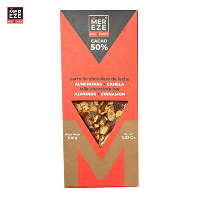 Chocolate Semi Amargo al 50% con Almendras y Canela x 100 gr-Chocolates-Mereze-Eatsy Market