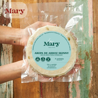 Arepa de Arroz Integral Skinny (Extradelgada) x 5 und-Cereales y Granos-La Mary-Eatsy Market