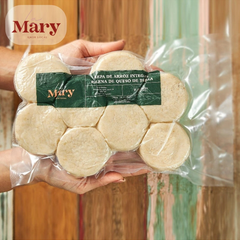 Arepa de Arroz Rellena de Queso de Búfala x 8 und-Pasabocas y Snacks-La Mary-Eatsy Market