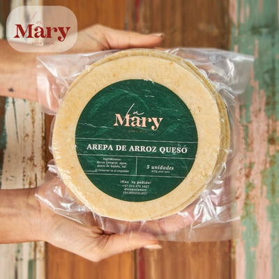 Arepa de Arroz con Queso de Búfala Tipo Tela x 5 und-Cereales y Granos-La Mary-Eatsy Market
