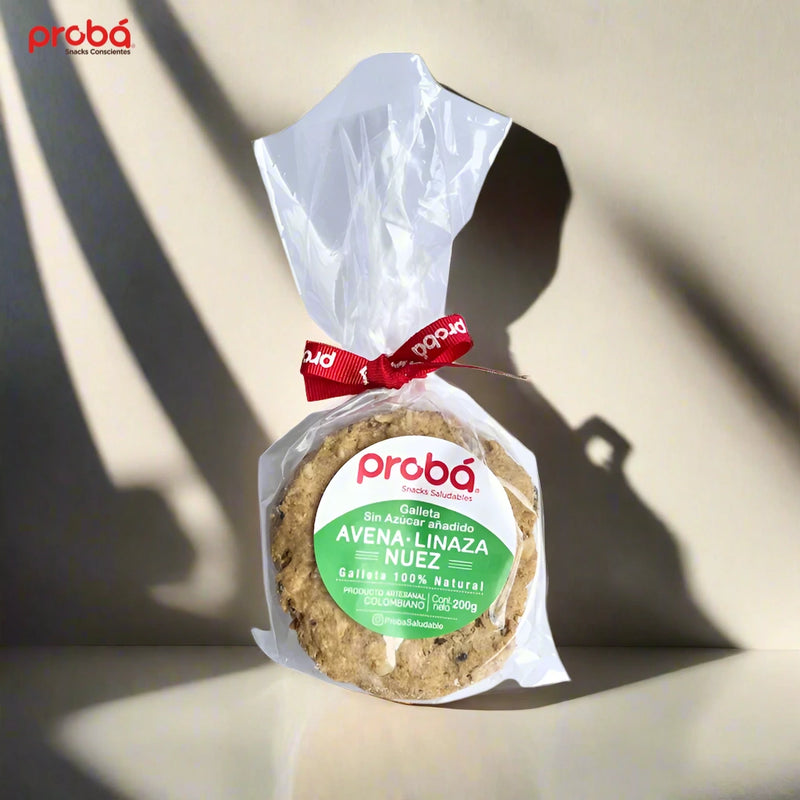 Galleta de Avena, Linaza y Nuez x 5 pack de 45 gr-Pasabocas y Snacks-Proba-Eatsy Market