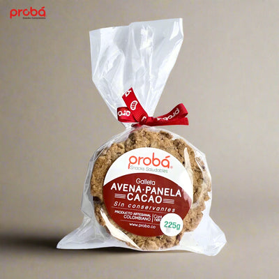 Galleta de Avena, Panela y Cacao x 5 pack de 45 gr-Pasabocas y Snacks-Proba-Eatsy Market