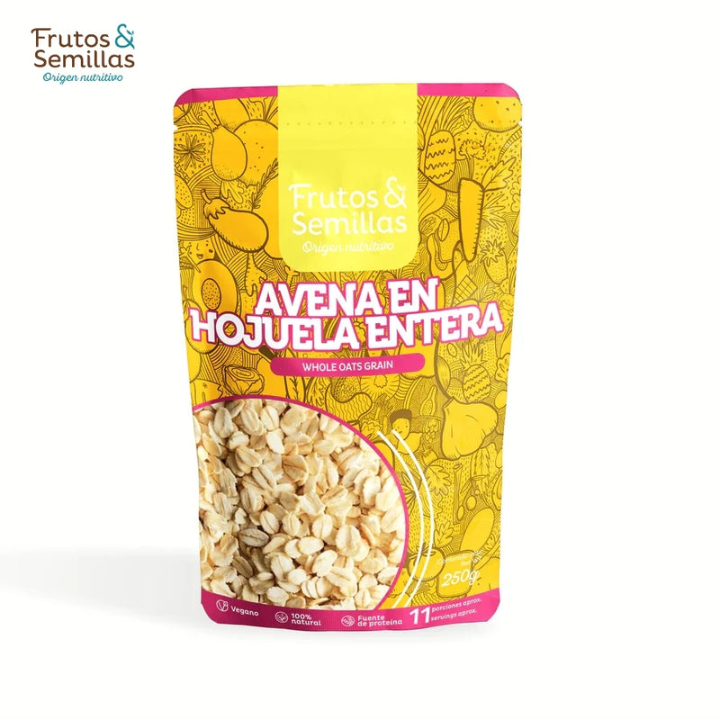 Hojuelas de Avena Entera-Despensa-Frutos & Semillas-x 250 gr-Eatsy Market