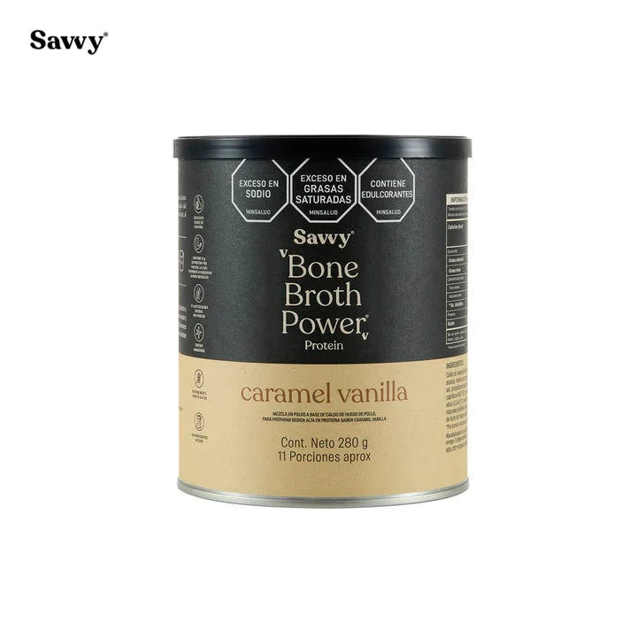 Proteína Bone Broth de Caramelo y Vainilla-Proteínas-Savvy-x 280 gr-Eatsy Market