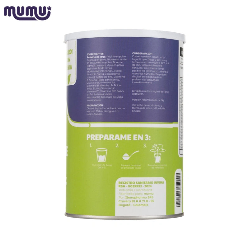 Batido Verde en Polvo x 500 gr (33 porc)-Bebidas-Mumu-Eatsy Market