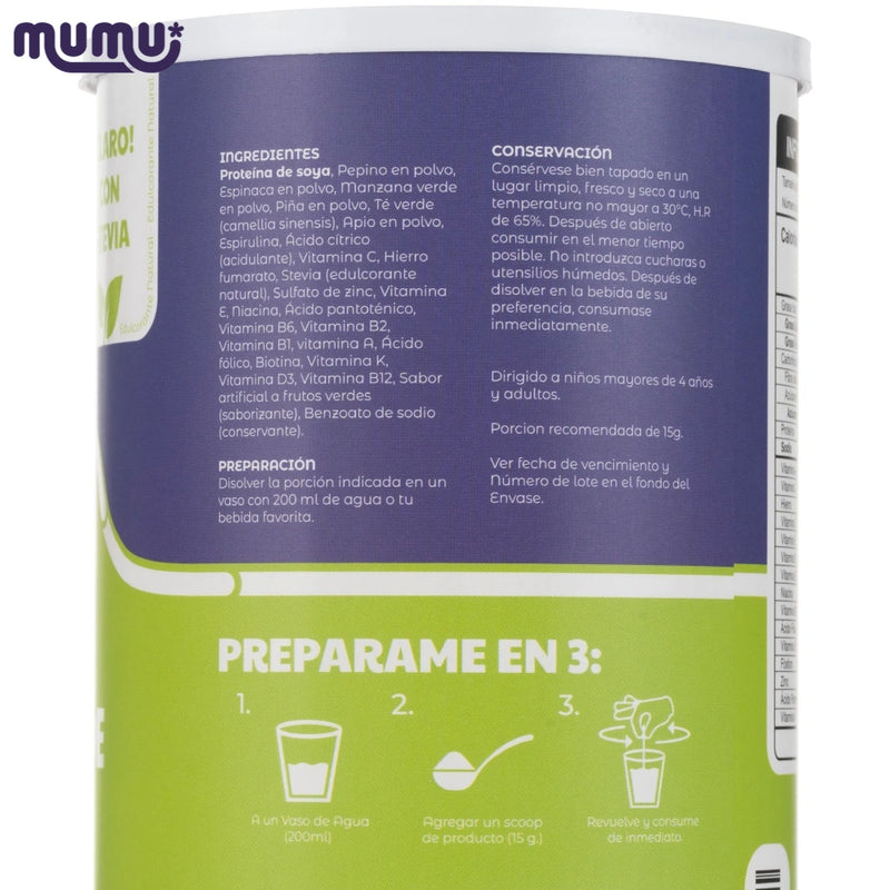 Batido Verde en Polvo x 500 gr (33 porc)-Bebidas-Mumu-Eatsy Market