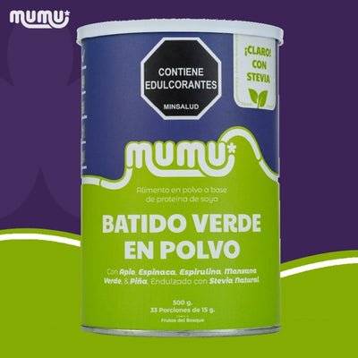 Batido Verde en Polvo x 500 gr (33 porc)-Bebidas-Mumu-Eatsy Market
