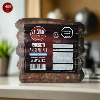 Chorizo Argentino x 5 und (480 gr)-Proteínas-Le Carne-Eatsy Market