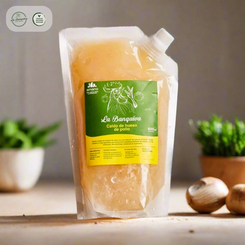Caldo de Hueso de Pollo x 500 ml-Proteínas-La Banquiva-Eatsy Market