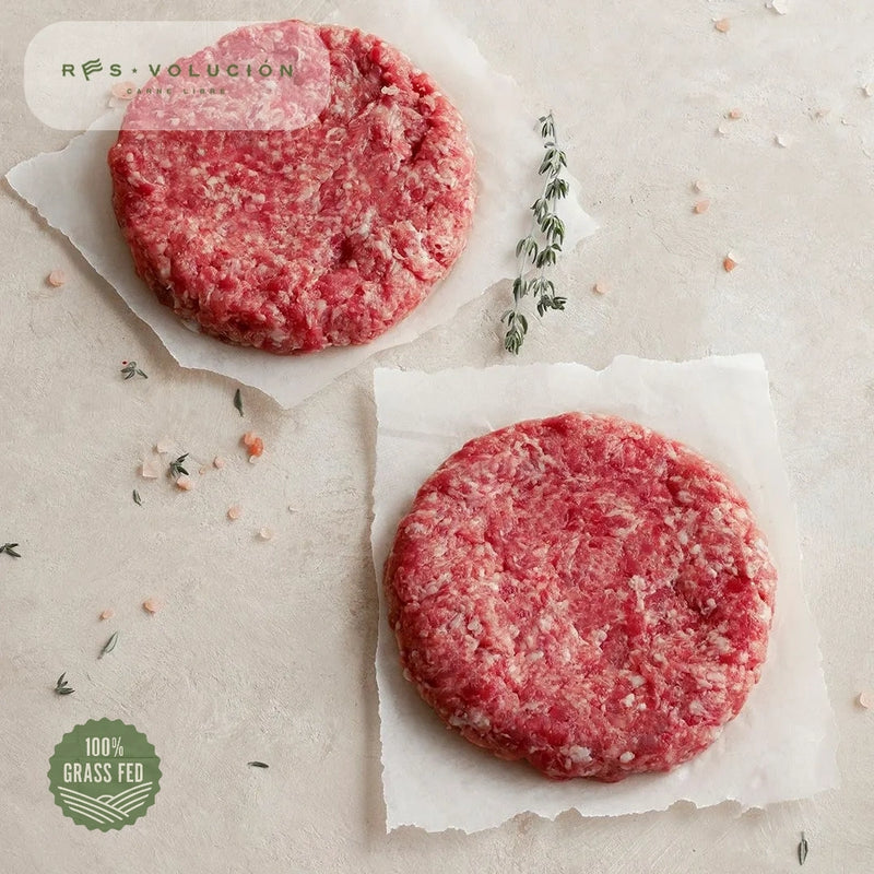 Carne de Hamburguesa de Res x 5 und de 100 gr-Proteínas-Resvolucion-Eatsy Market