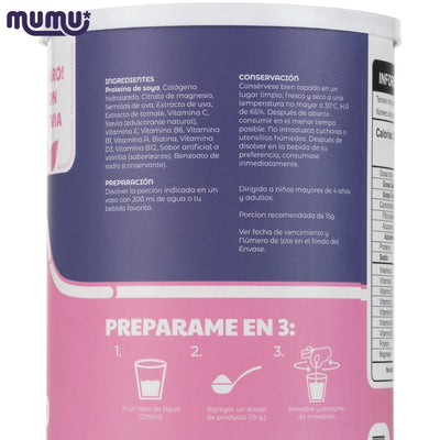 Colageno Hidrolizado Vainilla x 500 gr (33 porc)-Bebidas-Mumu-Eatsy Market
