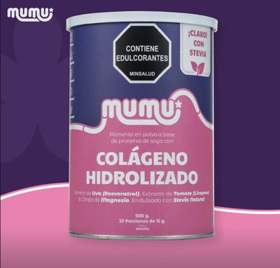 Colageno Hidrolizado Vainilla x 500 gr (33 porc)-Bebidas-Mumu-Eatsy Market