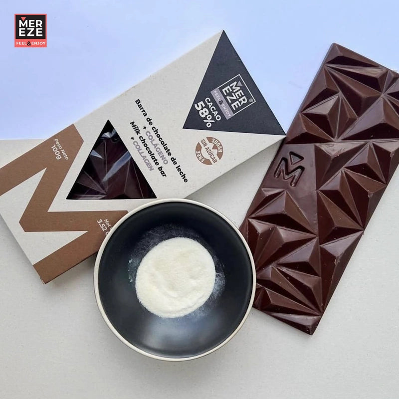 Chocolate de Leche al 58% sin Azúcar y Colageno-Chocolates-Mereze-x 100 gr-Eatsy Market