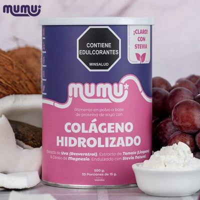 Colageno Hidrolizado Vainilla x 500 gr (33 porc)-Bebidas-Mumu-Eatsy Market