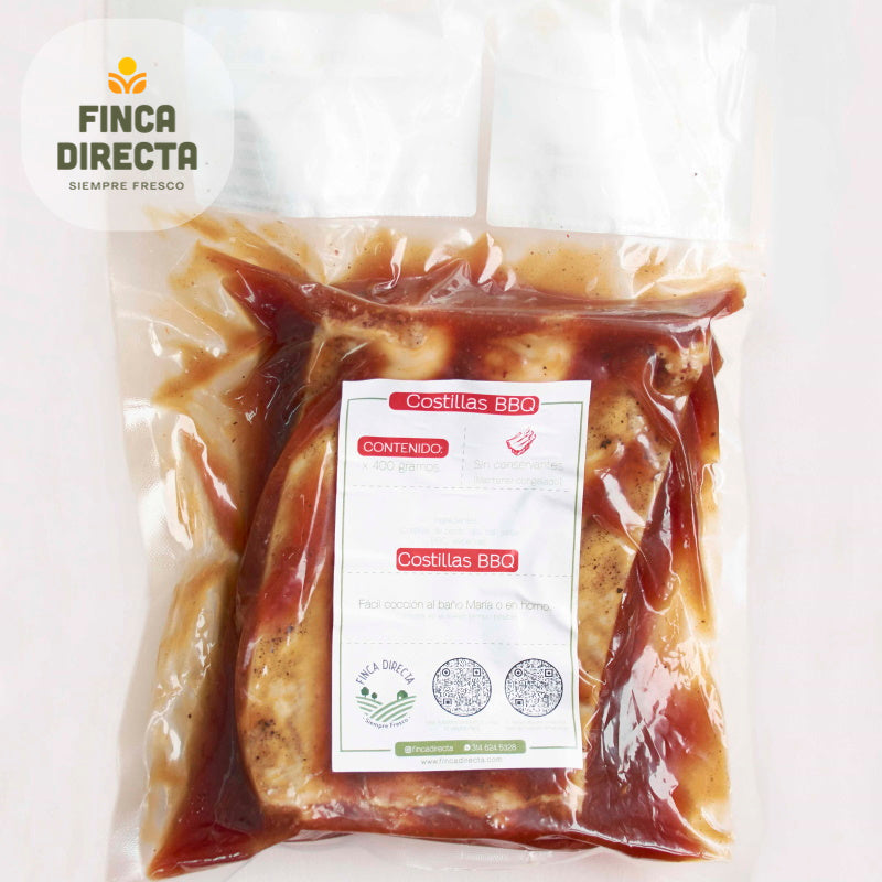 Costillas BBQ x 2 porc (400 gr)-Proteínas-Finca Directa-Eatsy Market