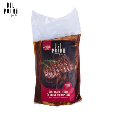 Rack de Costillas de Cerdo BBQ x 3 a 4 porc (900 gr)-Proteínas-Del Primo-Eatsy Market