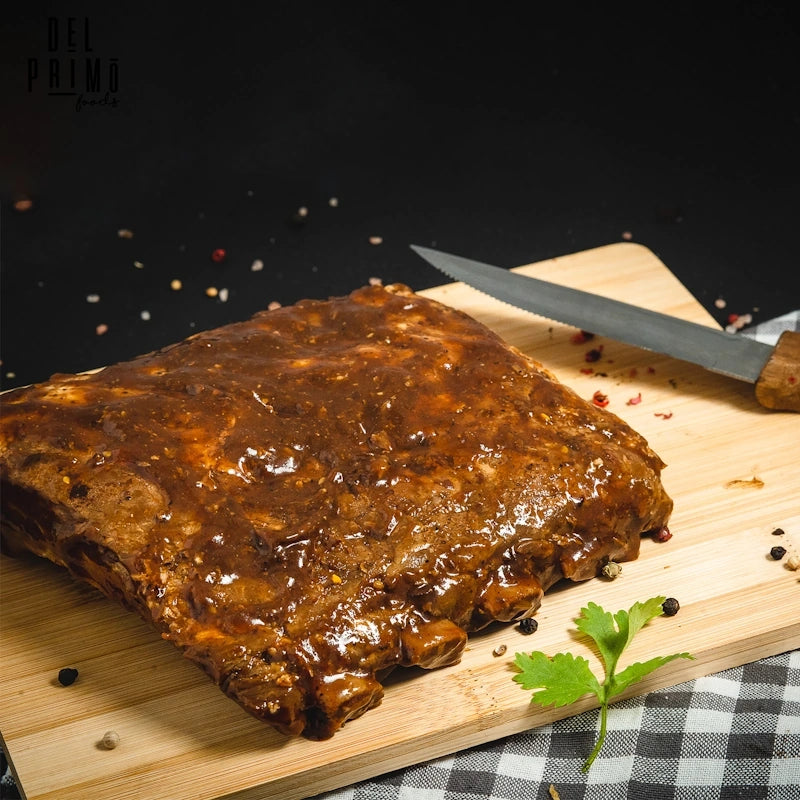 Rack de Costillas de Cerdo Bourbon Whisky x 2 a 3 porc (600 gr)-Proteínas-Del Primo-Eatsy Market