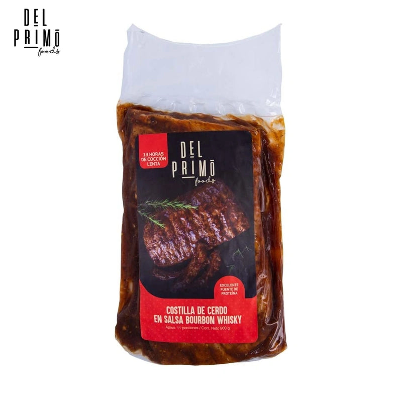 Rack de Costillas de Cerdo Bourbon Whisky x 3 a 4 porc (900 gr)-Proteínas-Del Primo-Eatsy Market