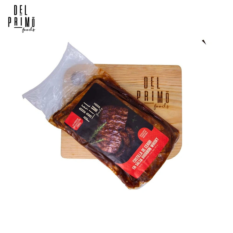 Rack de Costillas de Cerdo Bourbon Whisky x 3 a 4 porc (900 gr)-Proteínas-Del Primo-Eatsy Market