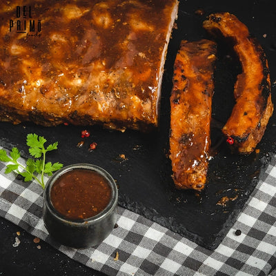 Rack de Costillas de Cerdo Bourbon Whisky x 3 a 4 porc (900 gr)-Proteínas-Del Primo-Eatsy Market