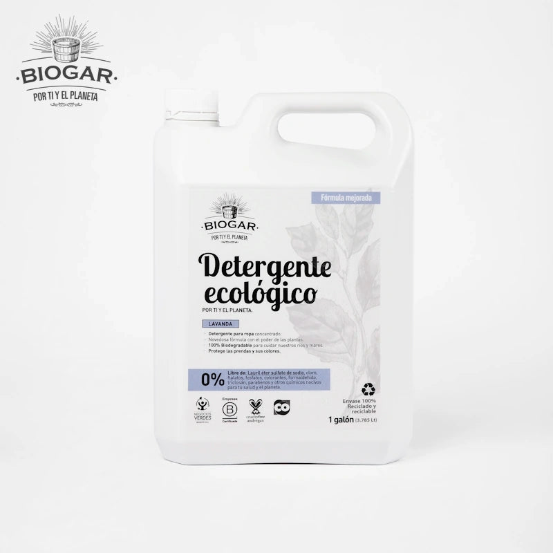 Detergente Liquido Ecológico Lavanda-Cuidado de la Ropa-Biogar-x 3.8 lt-Eatsy Market