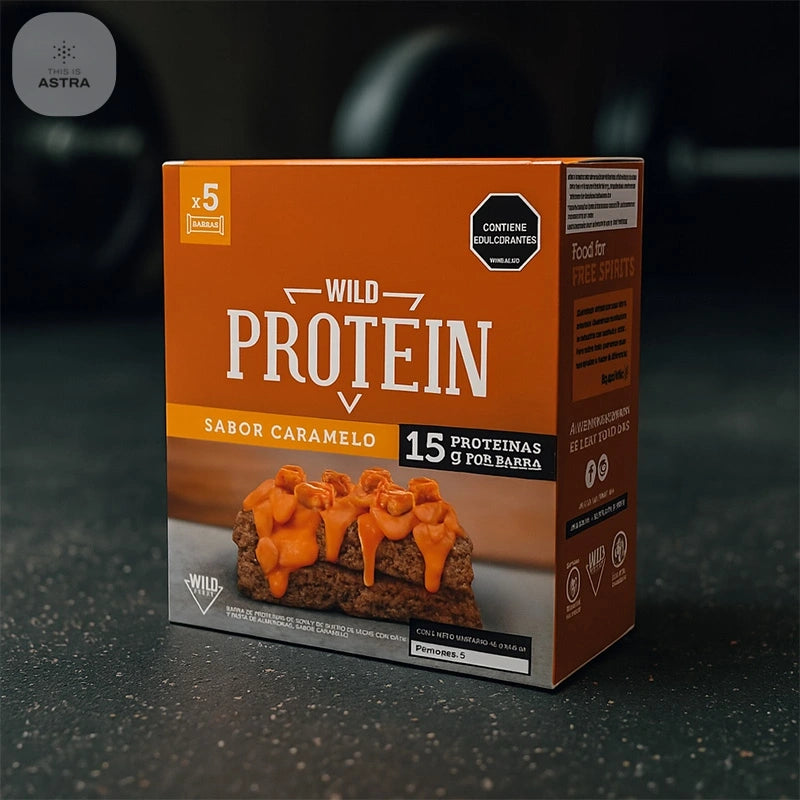 Barras Wild de Proteina Caramelo x 5 und de 45 gr-Despensa-Wild-Eatsy Market