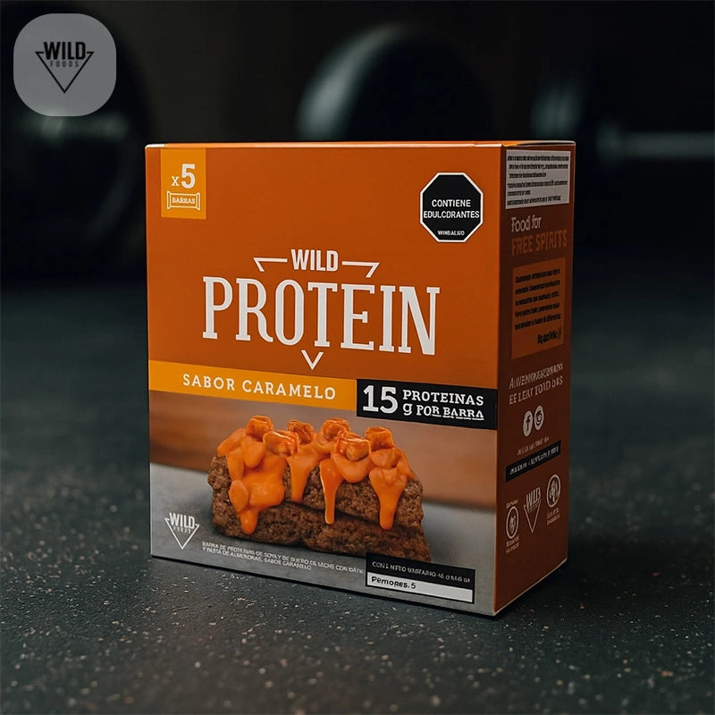 Barras Wild de Proteina Caramelo x 5 und de 45 gr-Despensa-Wild-Eatsy Market