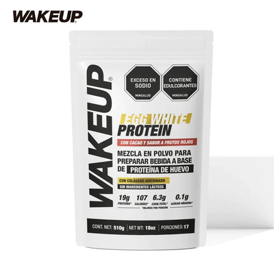 Egg White Protein de Cacao y Frutos Rojos x 510 gr (17 porc)-Proteínas-Wakeup-Eatsy Market