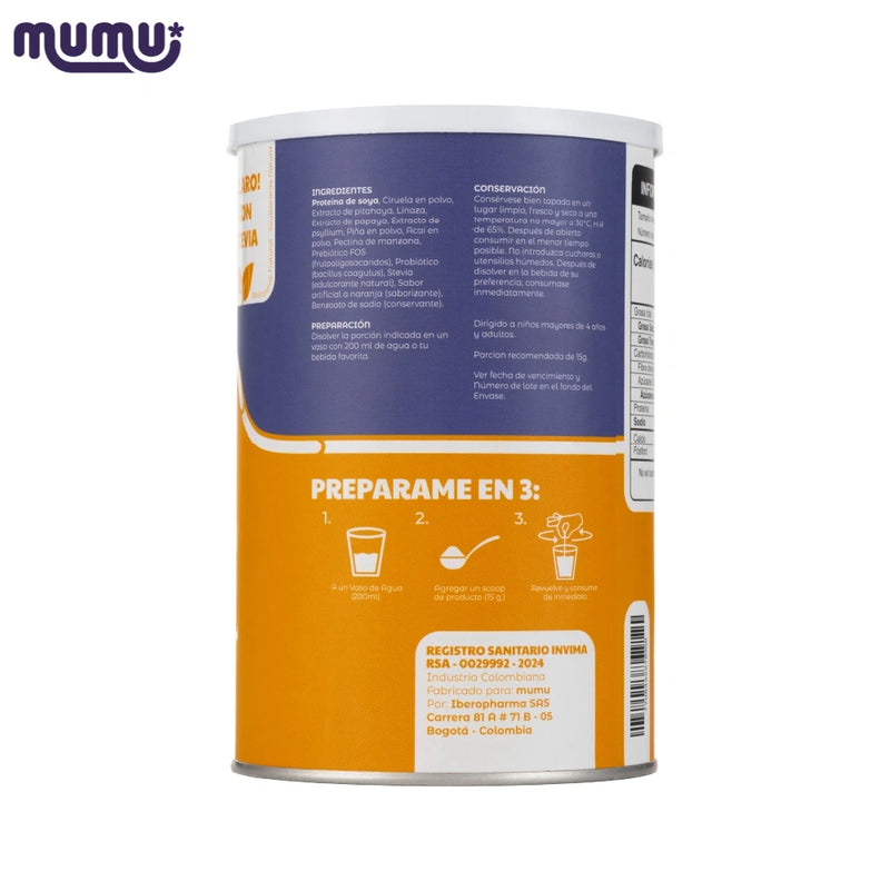 Fibra Prebiotica x 450 gr (30 porc)-Bebidas-Mumu-Eatsy Market