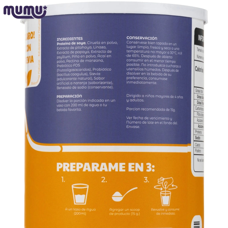 Fibra Prebiotica x 450 gr (30 porc)-Bebidas-Mumu-Eatsy Market