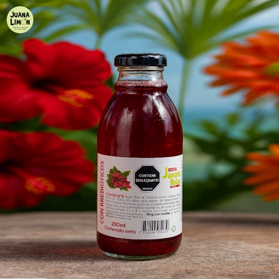 Relax - Limonada de Flor de Jamaica con Prebioticos x 280 ml-Bebidas-Juana Limon-Eatsy Market