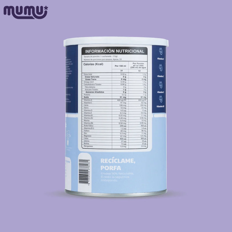 Glow Pop Multivitaminico para Mamas Gestantes y Lactantes x 500 gr (33 porc)-Bebidas-Mumu-Eatsy Market