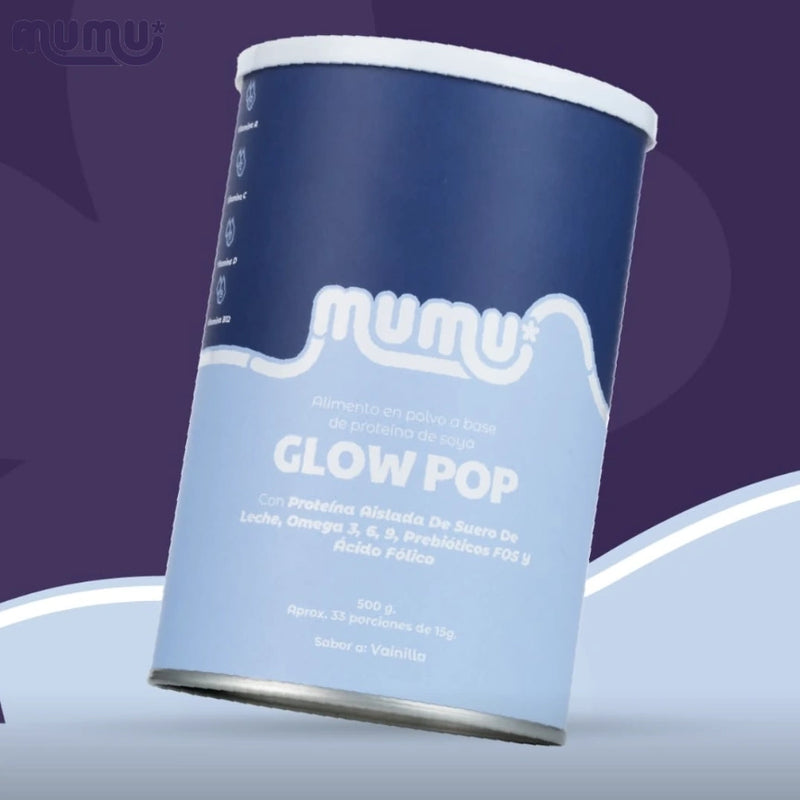 Glow Pop Multivitaminico para Mamas Gestantes y Lactantes x 500 gr (33 porc)-Bebidas-Mumu-Eatsy Market