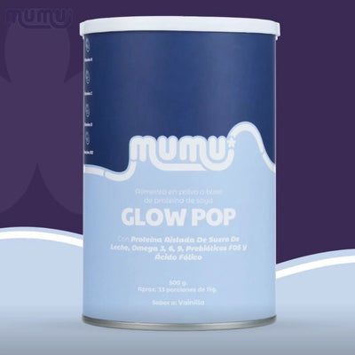 Glow Pop Multivitaminico para Mamas Gestantes y Lactantes x 500 gr (33 porc)-Bebidas-Mumu-Eatsy Market