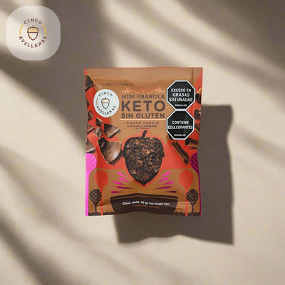 Granola Keto de Chocolate y Canela x 30 gr (1 porc)-Despensa-Cinco Avellanas-Eatsy Market