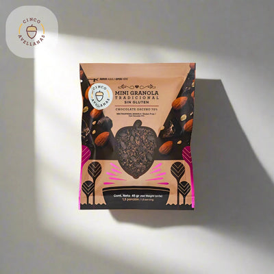 Granola Tradicional de Chocolate Oscuro x 45 gr (1.5 porc)-Despensa-Cinco Avellanas-Eatsy Market