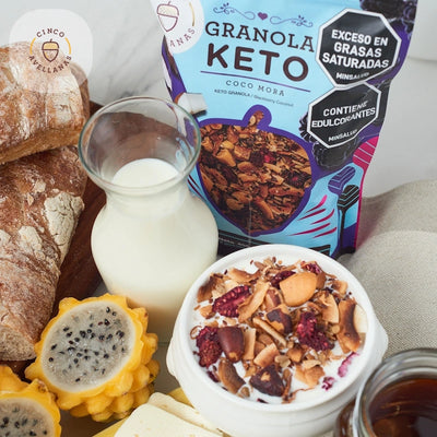 Granola Keto de Coco y Mora x 400 gr (13 porc)-Despensa-Cinco Avellanas-Eatsy Market