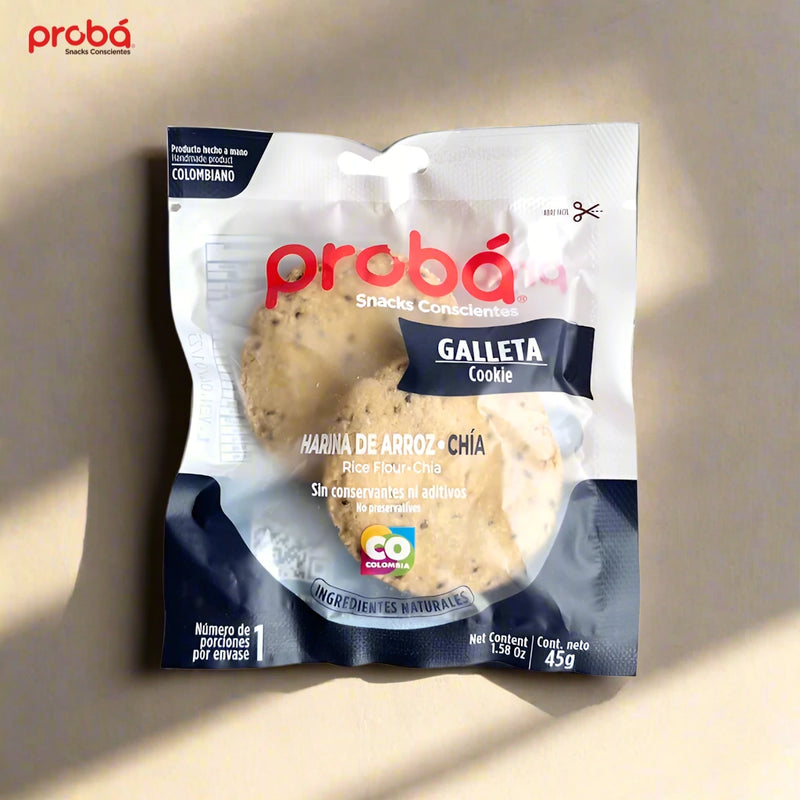 Galleta de Arroz y Chia x 3 pack de 45 gr-Pasabocas y Snacks-Proba-Eatsy Market