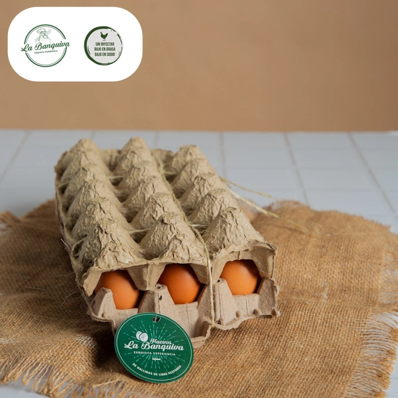 Huevos AA de Gallina Feliz x 15 und-Proteínas-La Banquiva-Eatsy Market
