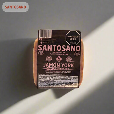 Jamon de Cerdo York Libre de Nitritos x 9 und (220 gr)-Proteínas-Santosano-Eatsy Market