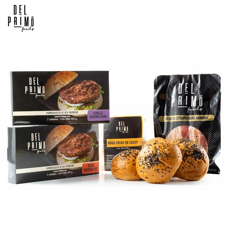 Kit Burger Del Primo para 4 personas-Boxes-Del Primo-Original-Original-Eatsy Market