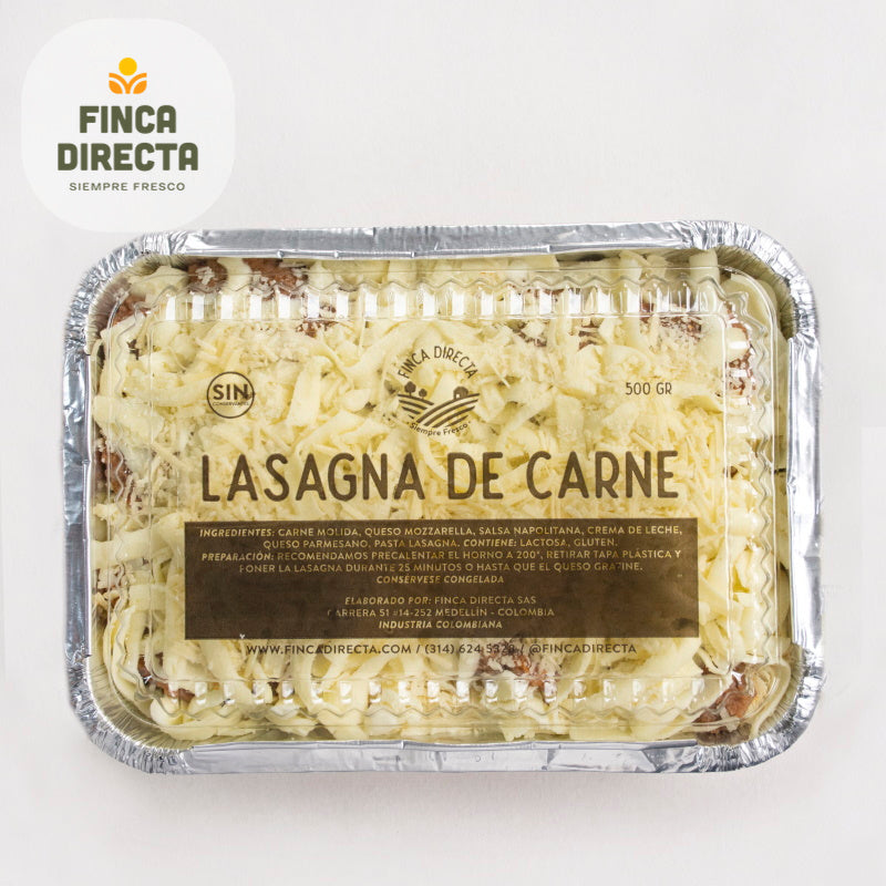 Lasagna de Carne x 2 porc (500 gr)-Moldes-Finca Directa-Eatsy Market