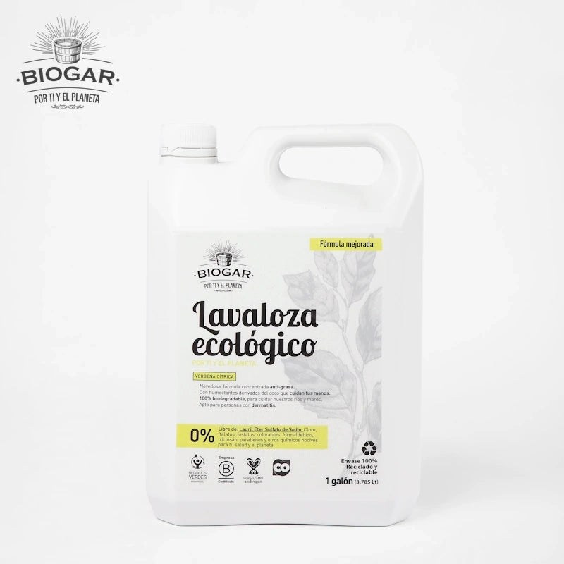 Lavaloza Ecológico Verbena Cítrica-Limpieza & Desinfección-Biogar-x 3.8 lt-Eatsy Market
