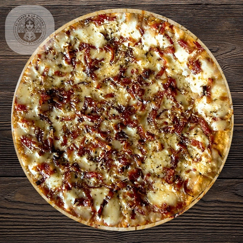 Pizza Macarena de Tocineta y Parmessano x 1 und-EatsyBox-El Zorro y La Gitana-Eatsy Market