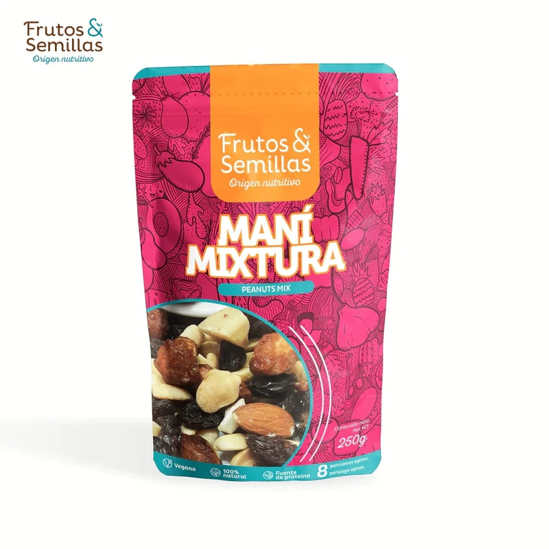 Mix de Maní Simple, Dulce y Pasa-Despensa-Frutos & Semillas-x 125 gr-Eatsy Market