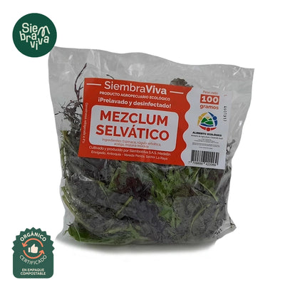 Mezclum Selvatico Organico SiembraViva x 100 gr-Vegetales-SiembraViva-Eatsy Market